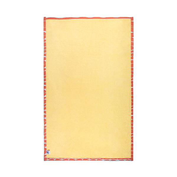 Cell Towel - Hand Printed Orange