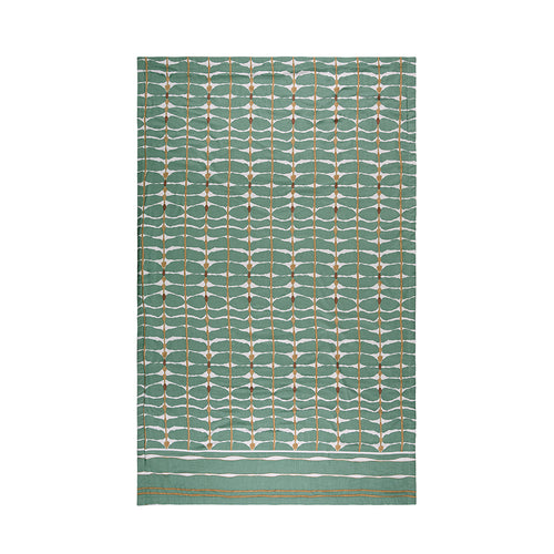 Cell Towel - Hand Printed Green