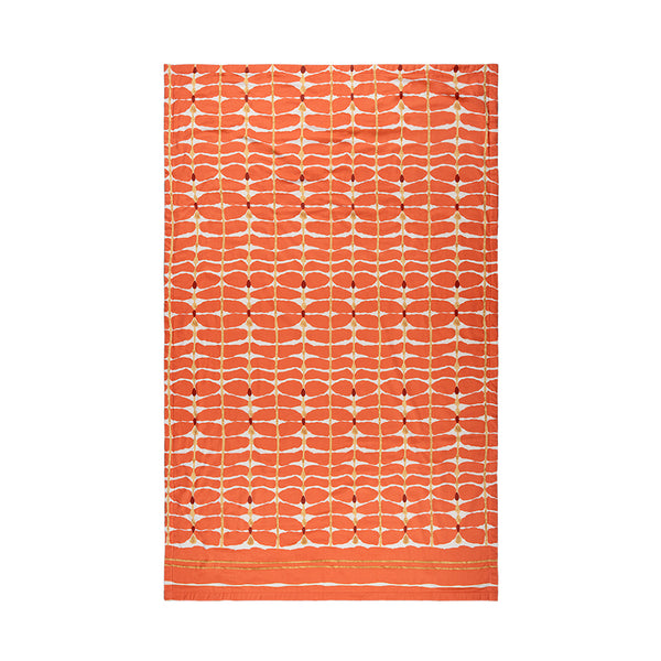 Cell Towel - Hand Printed Orange
