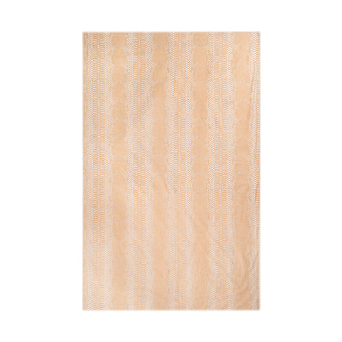 Serpent Towel - Hand Printed Beige