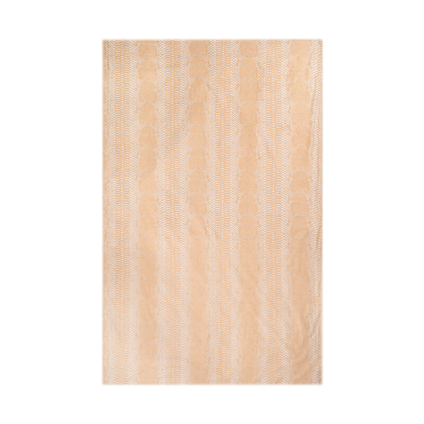 Serpent Towel - Hand Printed Beige