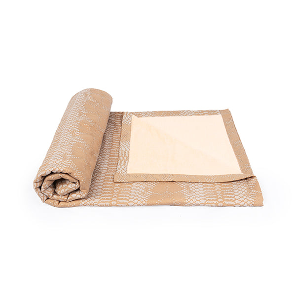 Serpent Towel - Hand Printed Beige